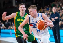 Erfiður fyrri hálfleikur í Klaipeda