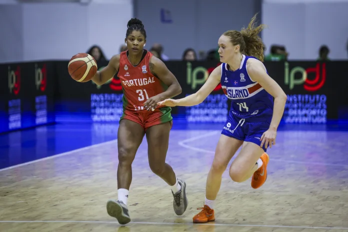 Márcia da Costa var íslenska liðinu erfið viðureignar í fyrri leik liðanna í Portúgal