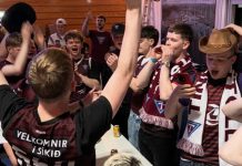 Myndband: Gífurleg gírun á stuðningsmannasveitum í Grindavík