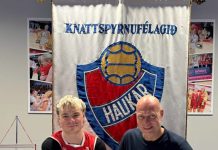 Penninn á lofti í Hafnarfirði